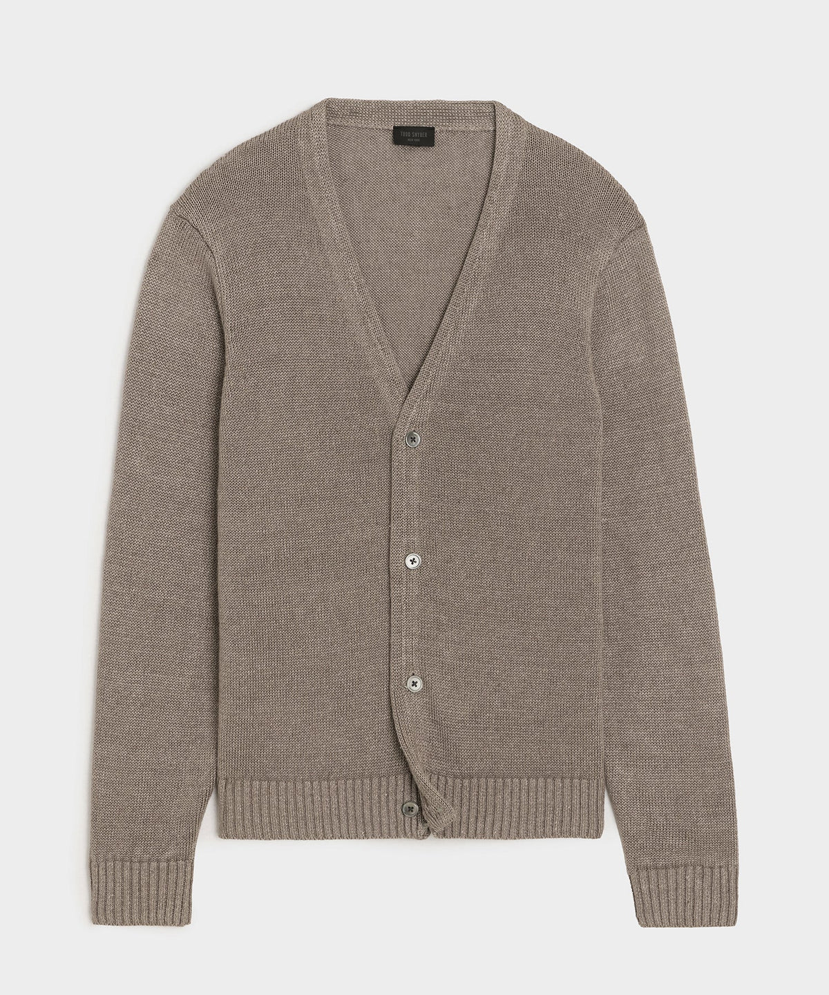 Todd Snyder Linen Cardigan - Weathered Timber