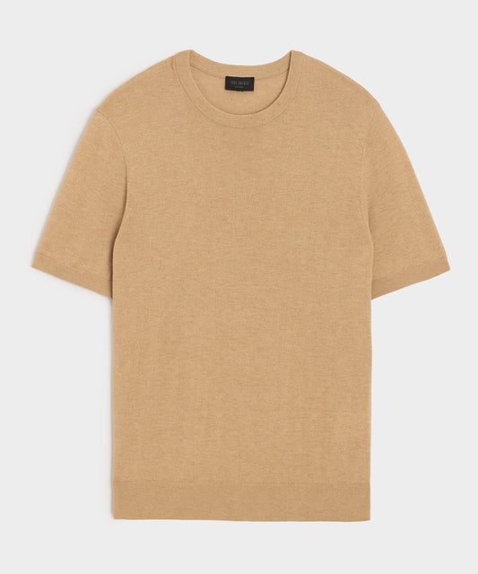 Todd Snyder Silk-Cashmere Sweater Tee - Beach Walk
