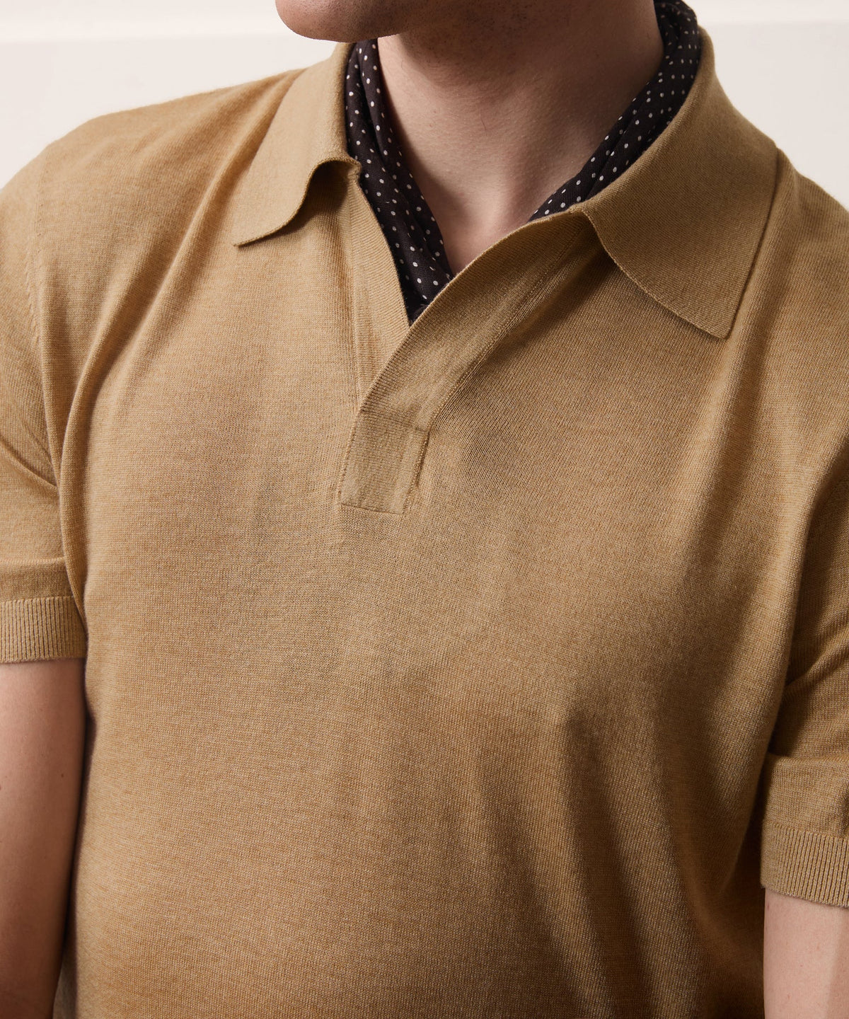Todd Snyder Silk-Cashmere Montauk Sweater Polo - Beach Walk