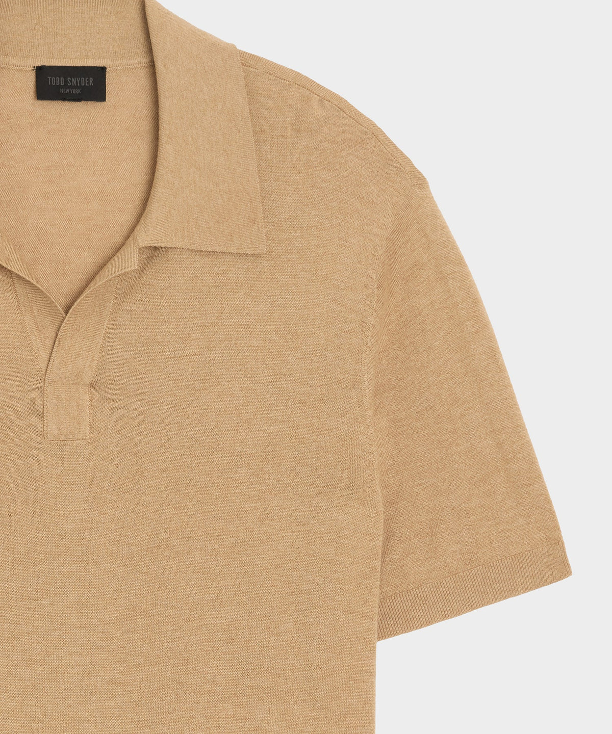 Todd Snyder Silk-Cashmere Montauk Sweater Polo - Beach Walk