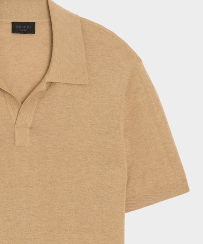 Todd Snyder Silk-Cashmere Montauk Sweater Polo - Beach Walk