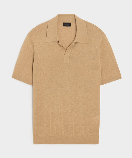 Todd Snyder Silk-Cashmere Montauk Sweater Polo - Beach Walk