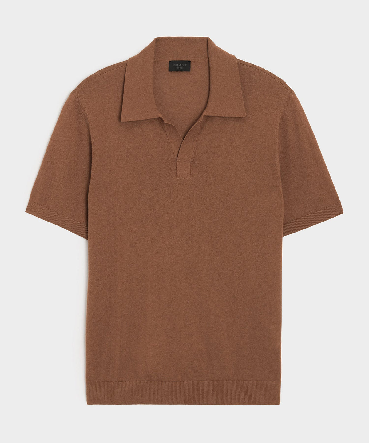 Todd Snyder Silk-Cashmere Montauk Sweater Polo - Weathered Oak