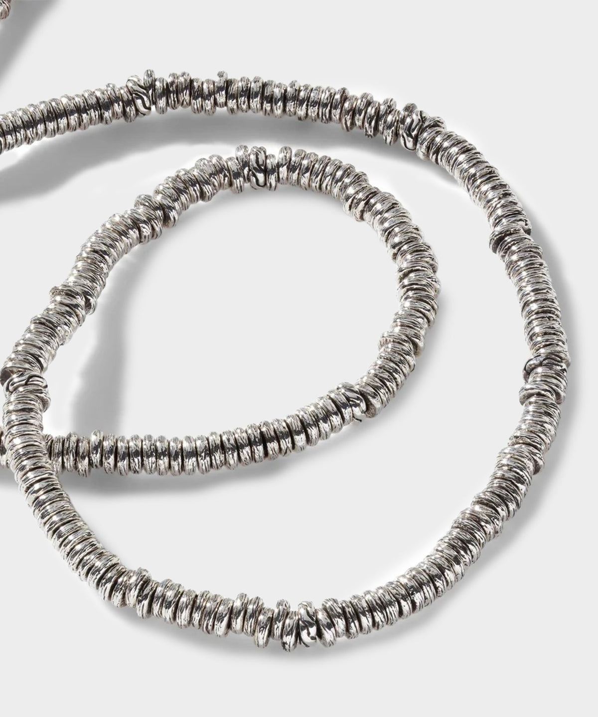 Todd Snyder John Hardy Sterling Silver Heishi Necklace - Silver