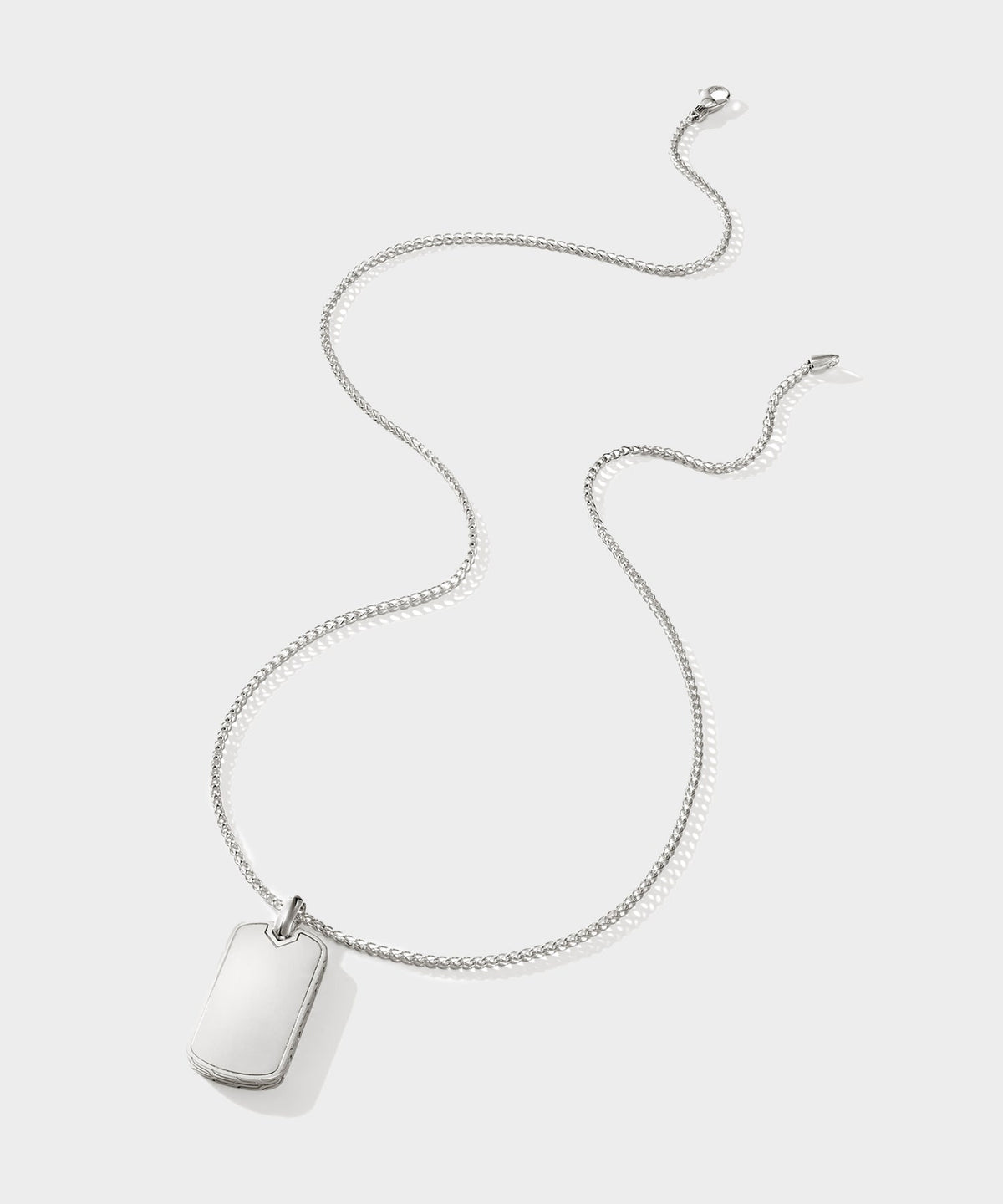 Todd Snyder John Hardy Sterling Silver Tag Pendant Necklace - Silver