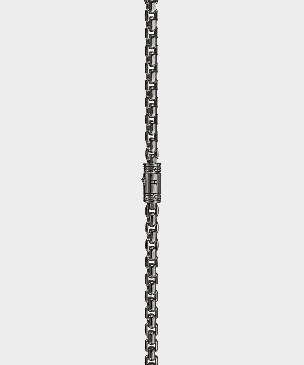 Todd Snyder John Hardy Dark Sterling Silver Box Chain Necklace - Silver