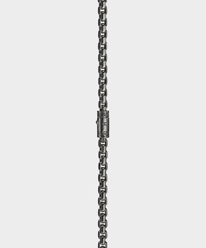 Todd Snyder John Hardy Dark Sterling Silver Box Chain Necklace - Silver