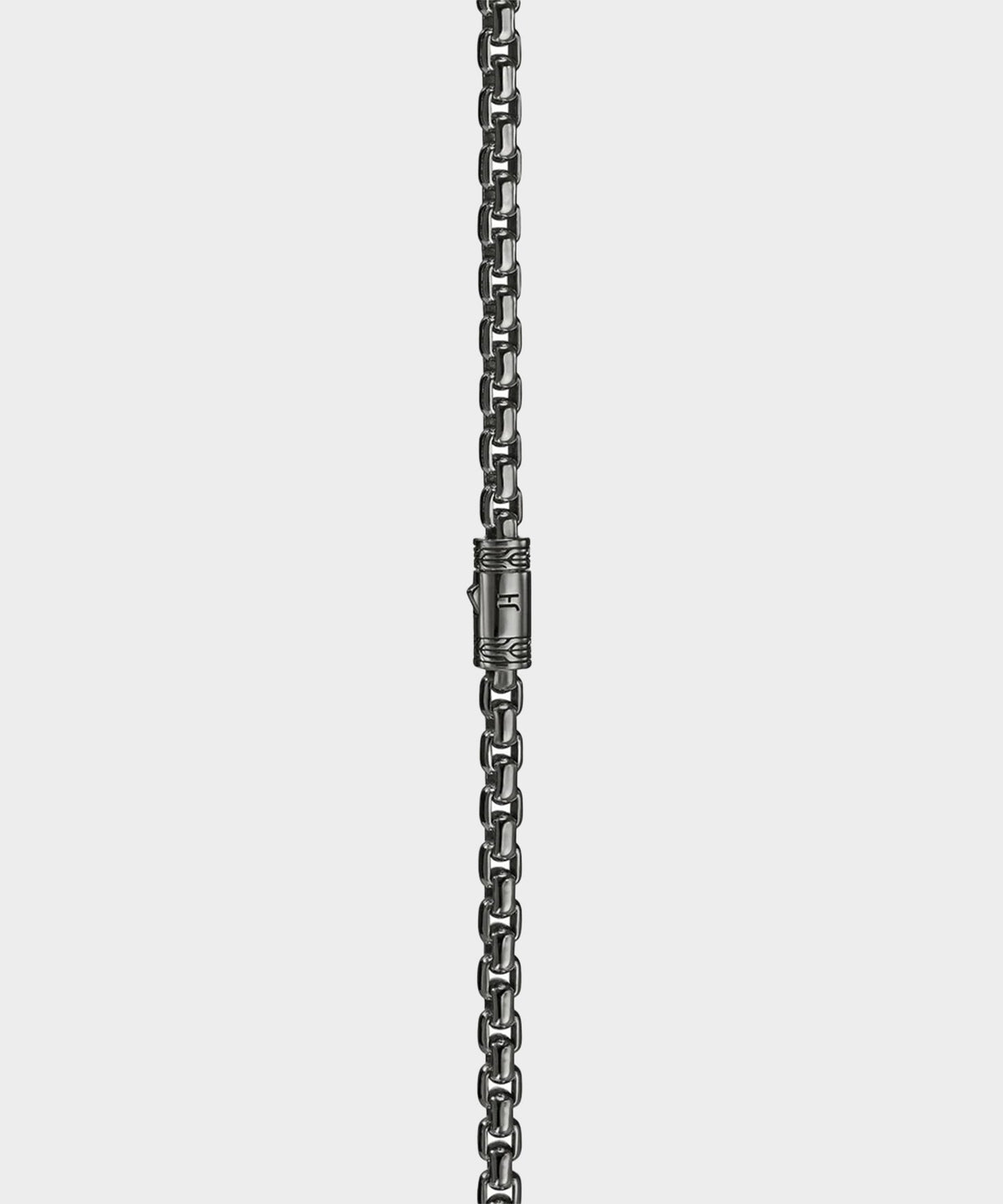 Todd Snyder John Hardy Dark Sterling Silver Box Chain Necklace - Silver