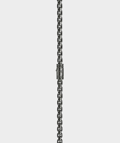 Todd Snyder John Hardy Dark Sterling Silver Box Chain Necklace - Silver