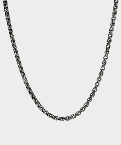 Todd Snyder John Hardy Dark Sterling Silver Box Chain Necklace - Silver