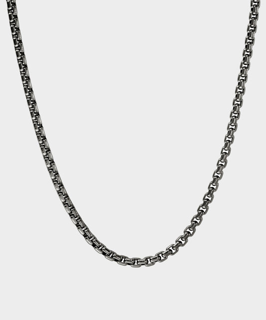 Todd Snyder John Hardy Dark Sterling Silver Box Chain Necklace - Silver