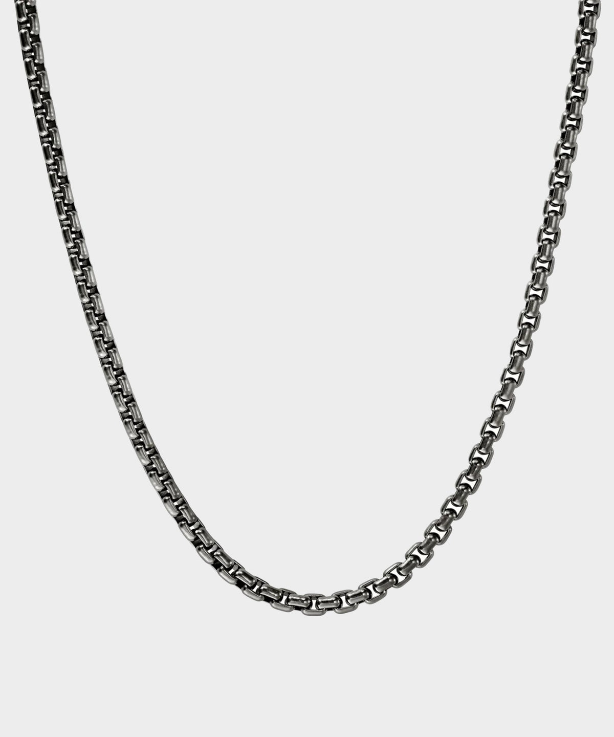 Todd Snyder John Hardy Dark Sterling Silver Box Chain Necklace - Silver