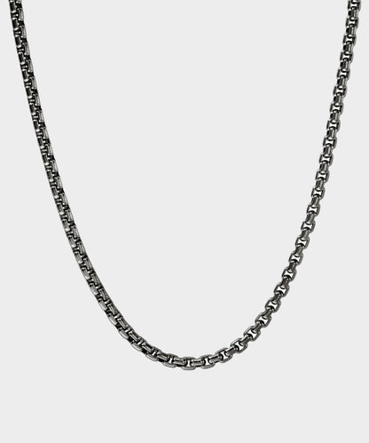 Todd Snyder John Hardy Dark Sterling Silver Box Chain Necklace - Silver