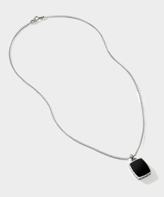 Todd Snyder John Hardy Sterling Silver Tag Pendant Necklace - Silver