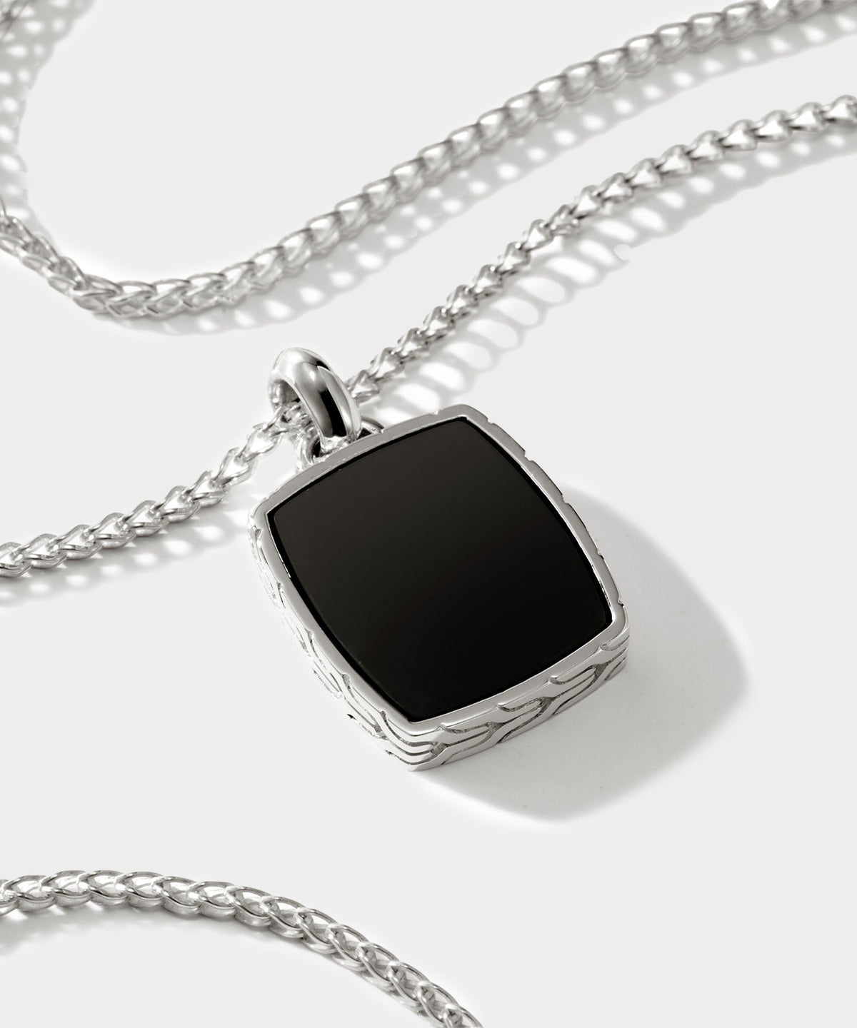 Todd Snyder John Hardy Sterling Silver Tag Pendant Necklace - Silver