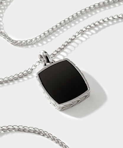 Todd Snyder John Hardy Sterling Silver Tag Pendant Necklace - Silver