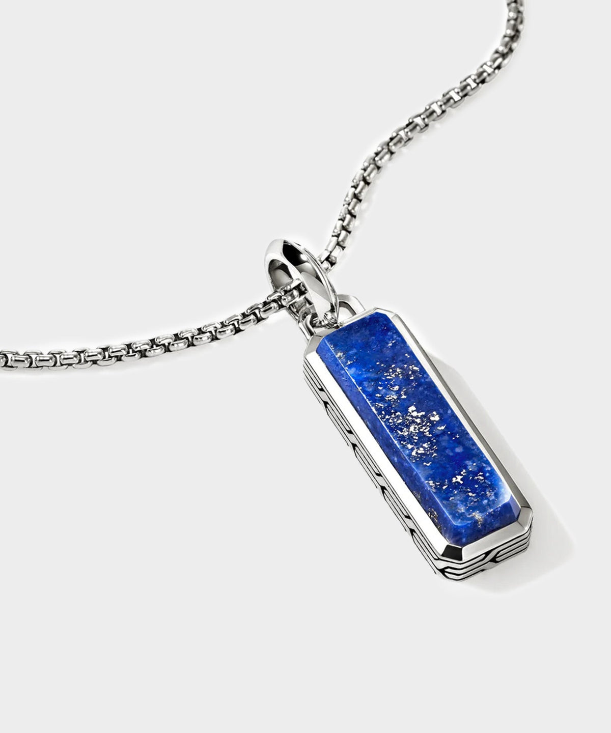 Todd Snyder John Hardy Lapis Lazuli Talisman Necklace - Silver