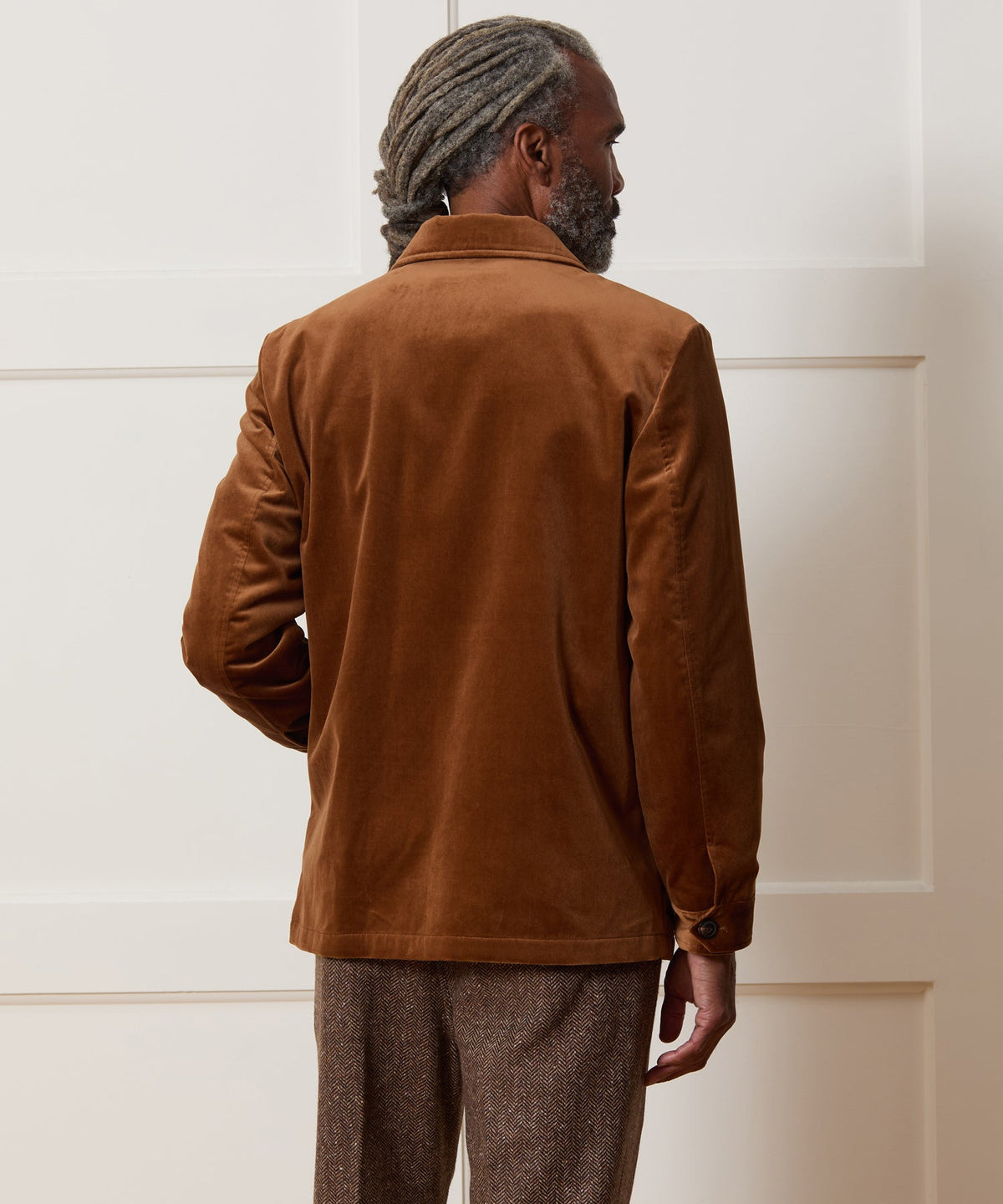 Todd Snyder Italian Velvet Tailored Chore Coat - Caramel