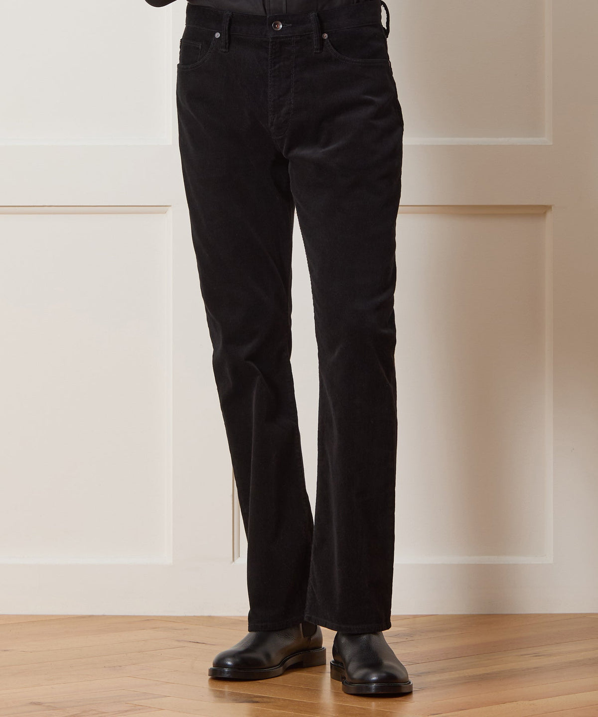 Todd Snyder Western 5-Pocket Corduroy Pant - Black