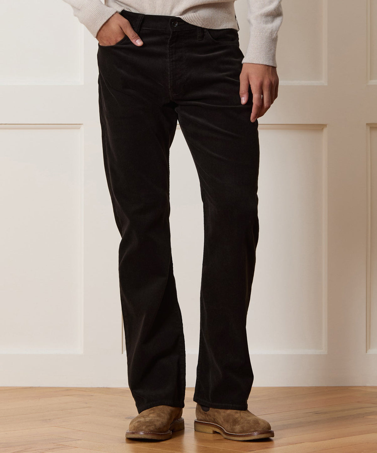 Todd Snyder Western 5-Pocket Corduroy Pant - Caviar