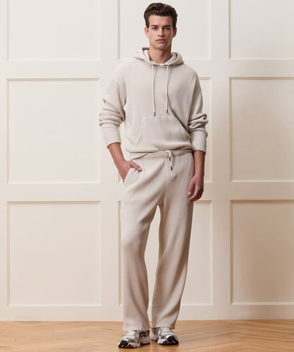Todd Snyder Portuguese Cotton Waffle Hoodie - Pumice