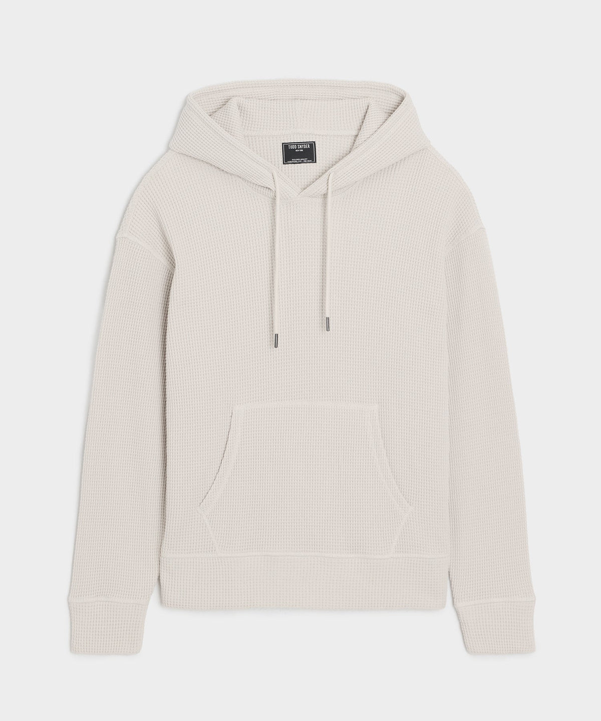 Todd Snyder Portuguese Cotton Waffle Hoodie - Pumice