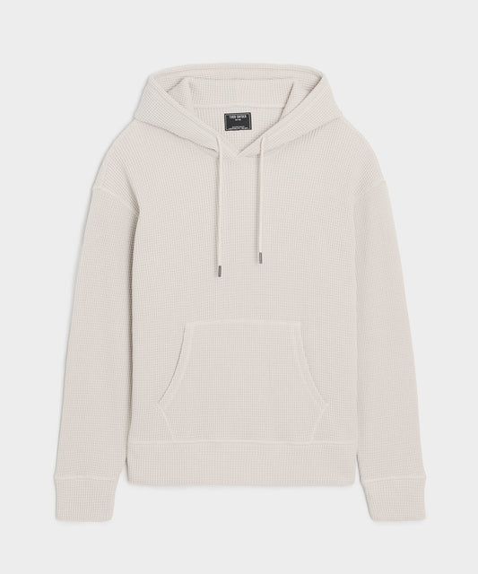 Todd Snyder Portuguese Cotton Waffle Hoodie - Pumice