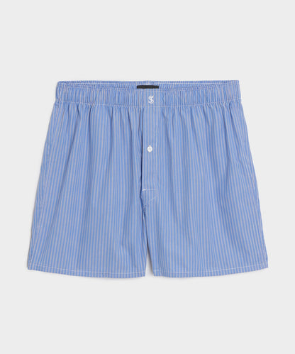Todd Snyder Portuguese Cotton Boxers - Blue Regatta