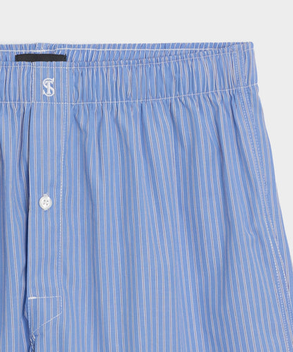 Todd Snyder Portuguese Cotton Boxers - Blue Regatta
