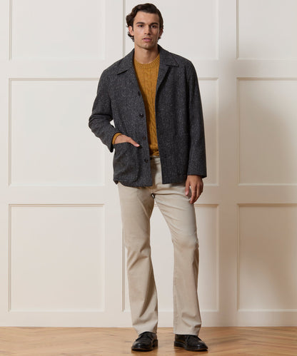 Todd Snyder Italian Wool Herringbone Chore Coat - Dark Charcoal