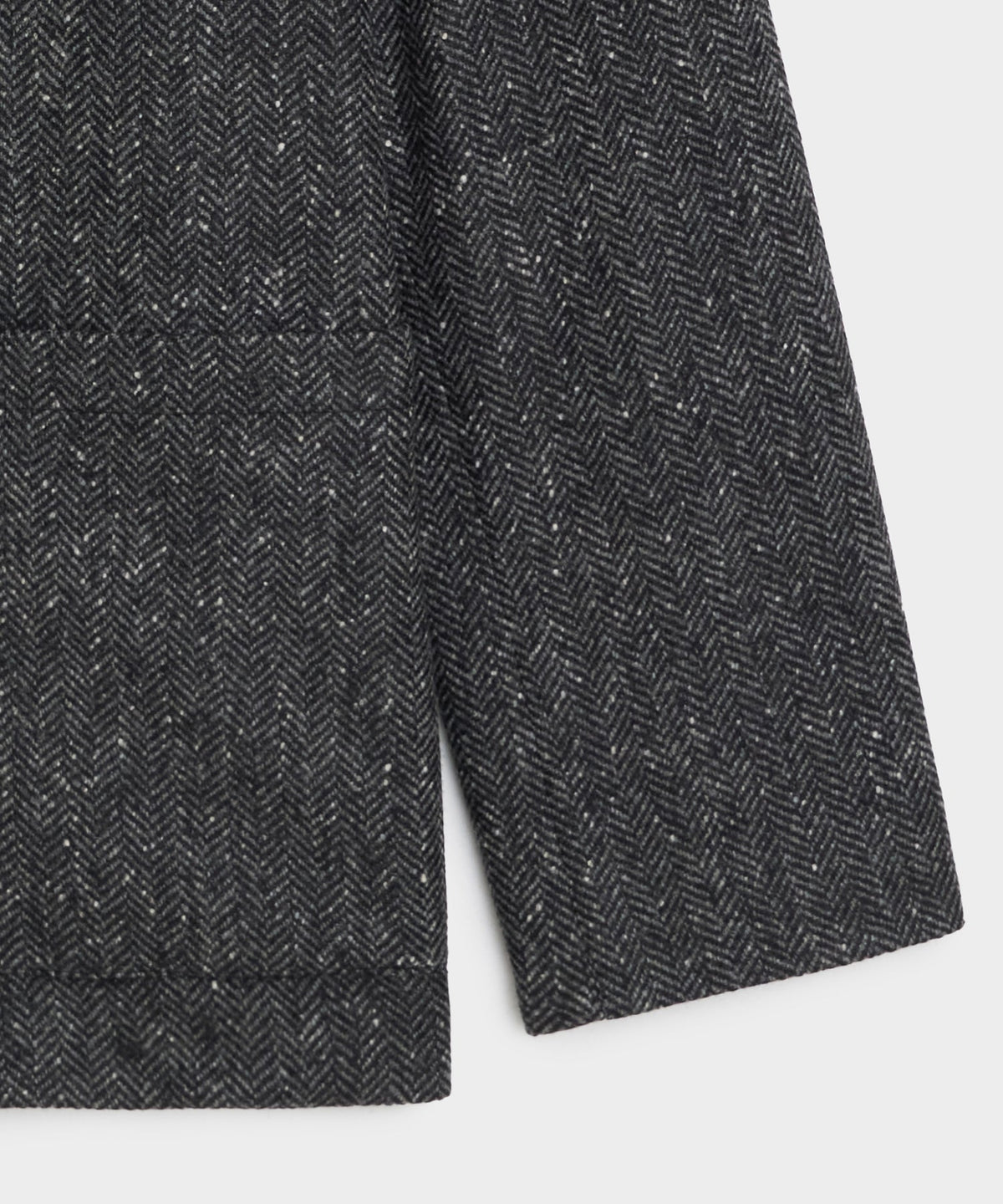 Todd Snyder Italian Wool Herringbone Chore Coat - Dark Charcoal