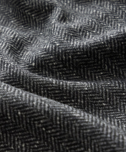 Todd Snyder Italian Wool Herringbone Chore Coat - Dark Charcoal