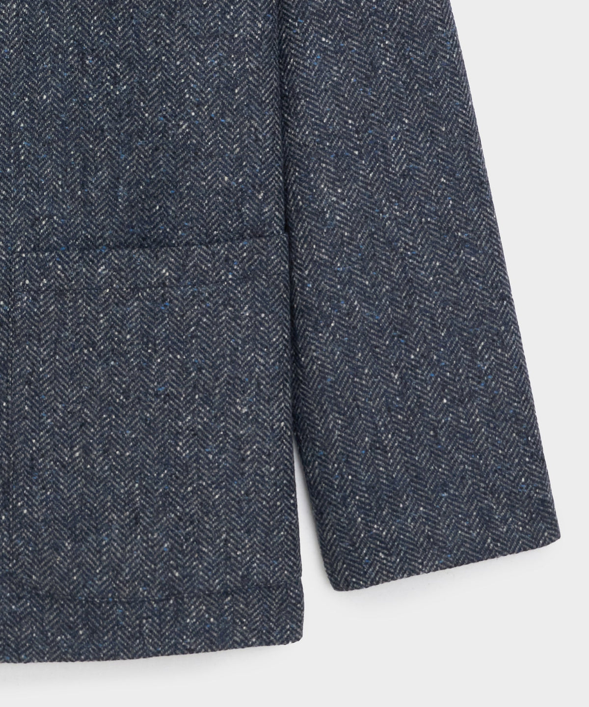 Todd Snyder Italian Wool Herringbone Chore Coat - Steel Blue