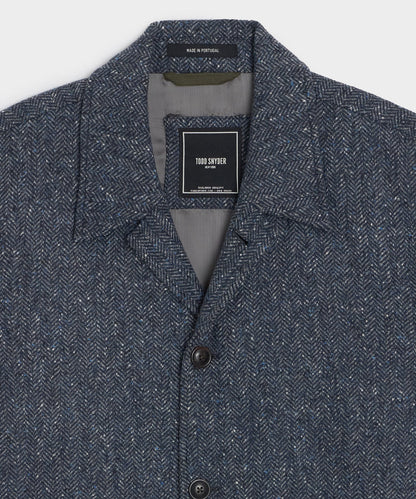 Todd Snyder Italian Wool Herringbone Chore Coat - Steel Blue