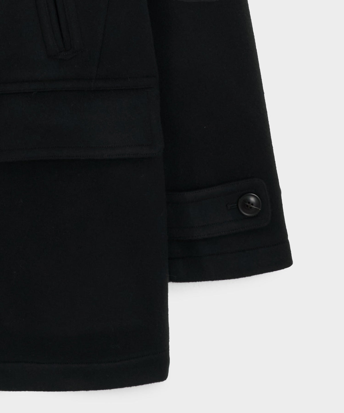 Todd Snyder Italian Wool-Cashmere Peacoat - Black