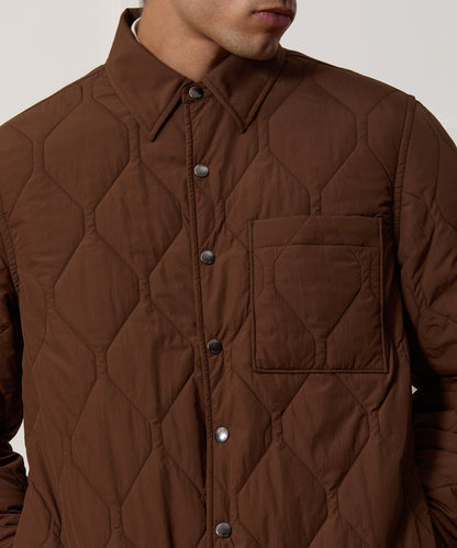 Todd Snyder Quilted Filled Shirt Jacket - Brown