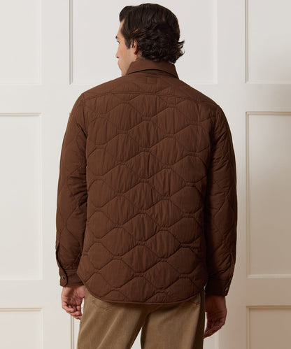 Todd Snyder Quilted Filled Shirt Jacket - Brown
