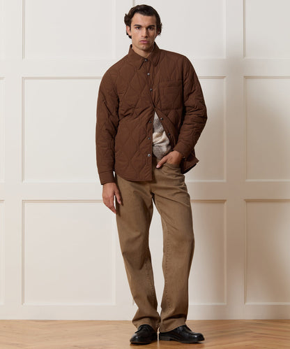 Todd Snyder Quilted Filled Shirt Jacket - Brown