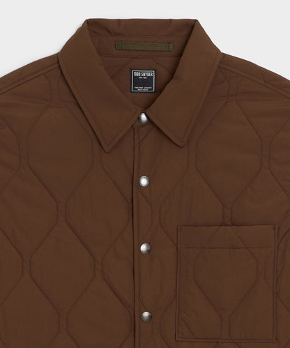 Todd Snyder Quilted Filled Shirt Jacket - Brown