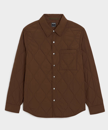 Todd Snyder Quilted Filled Shirt Jacket - Brown