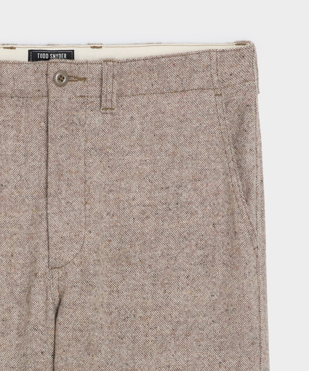 Todd Snyder Relaxed Donegal Trouser - Light Brown