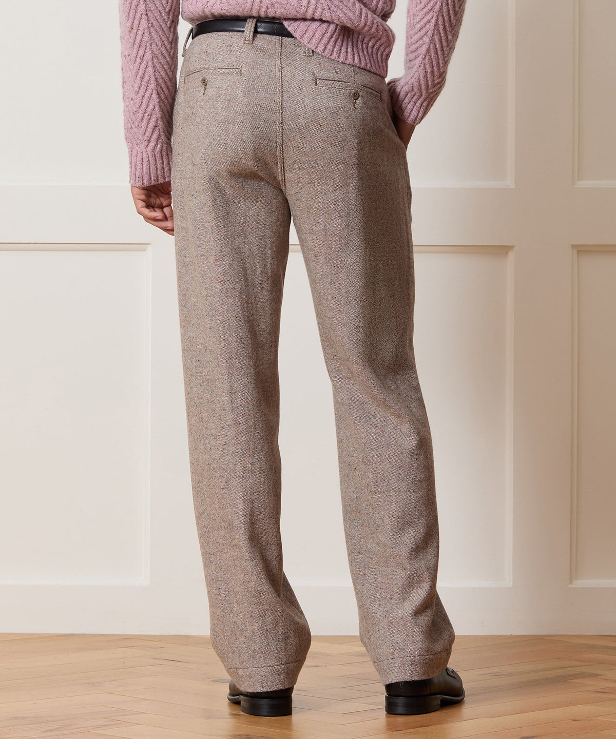 Todd Snyder Relaxed Donegal Trouser - Light Brown