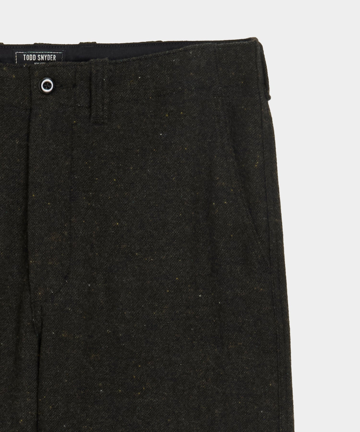Todd Snyder Relaxed Donegal Trouser - Olive