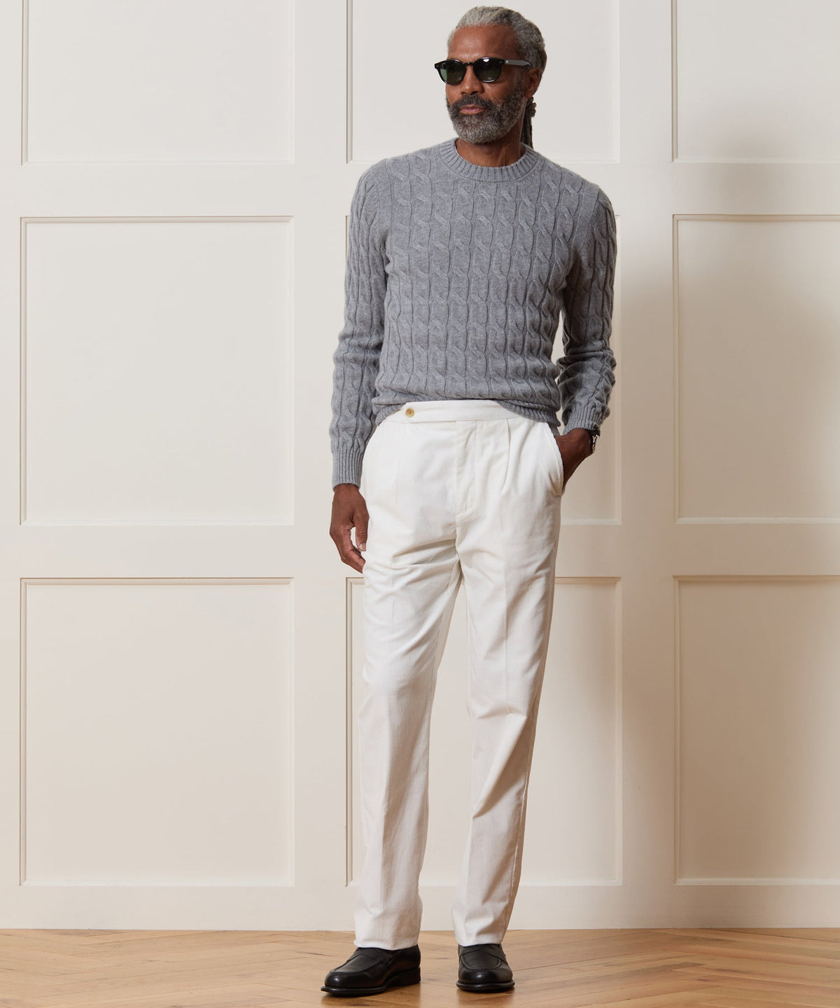 Todd Snyder Italian Corduroy Side Tab Trouser - Birch