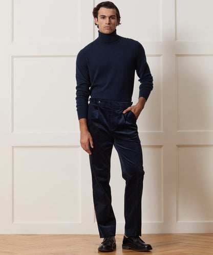 Todd Snyder Italian Corduroy Side Tab Trouser - Navy