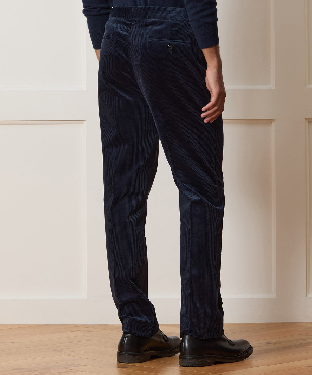 Todd Snyder Italian Corduroy Side Tab Trouser - Navy