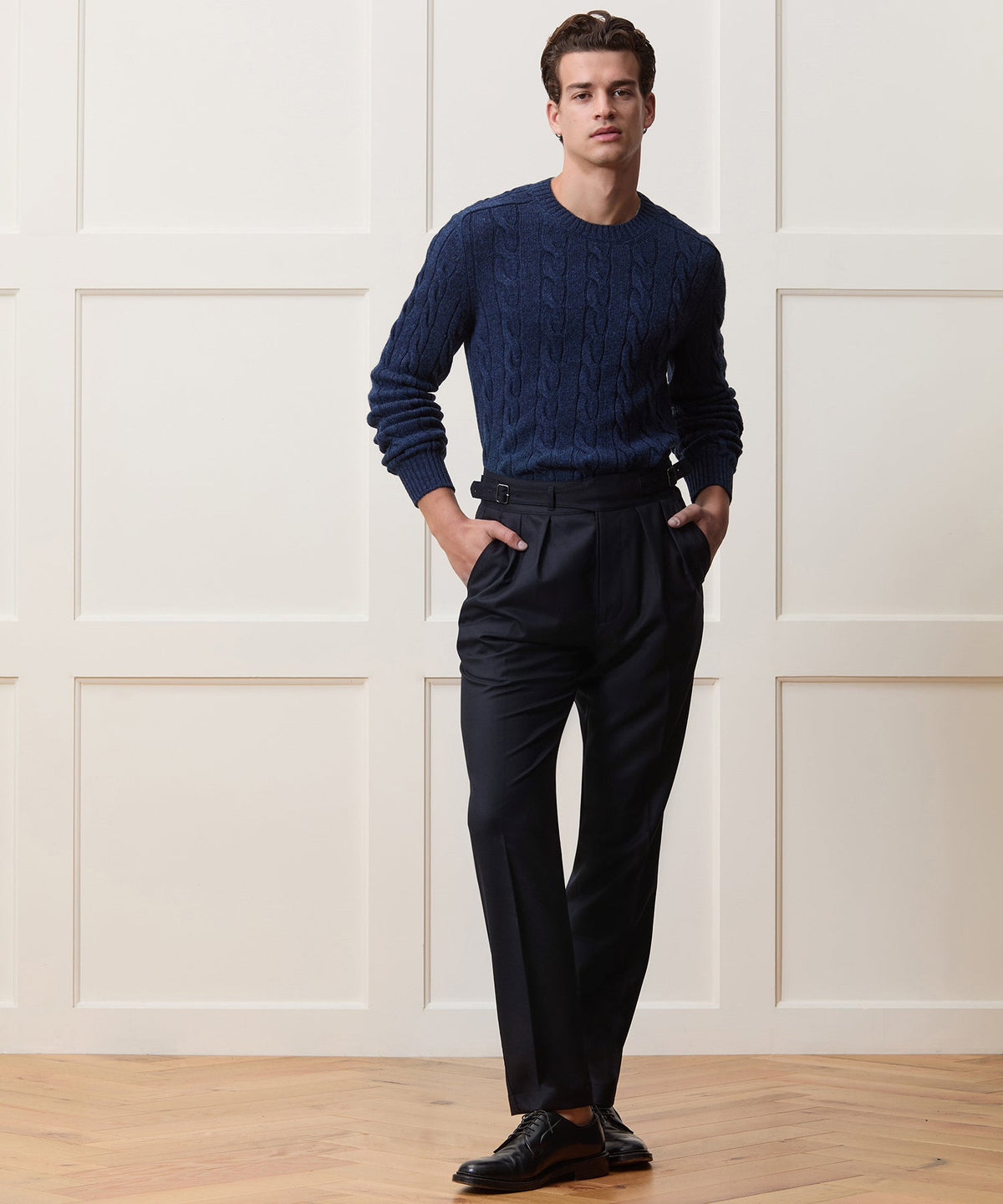 Todd Snyder Italian Flannel Gurkha Trouser - Navy