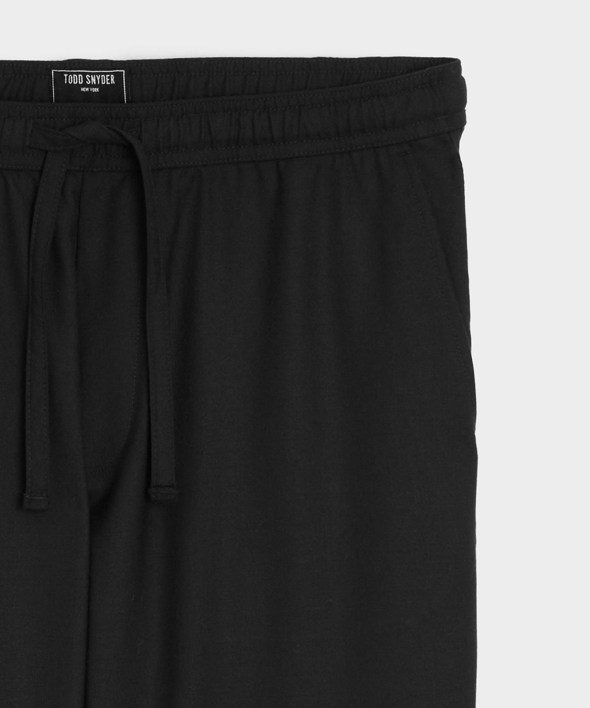 Todd Snyder Wool Leisure Trouser - Black