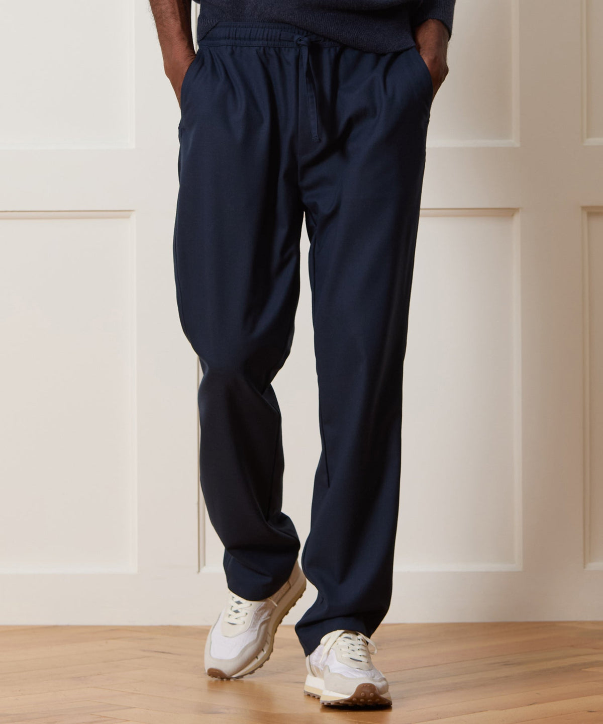 Todd Snyder Wool Leisure Trouser - Navy