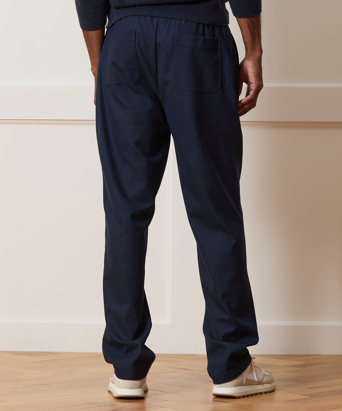 Todd Snyder Wool Leisure Trouser - Navy